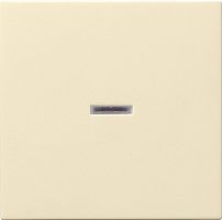 Лицевая панель Gira System55 для 1-кл. выключателя с подсветкой кремовый глянец картинка